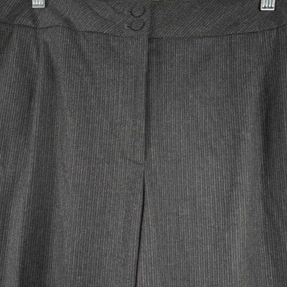 Talbots Heritage Pants 20W Gray Pinstripe Striped Polyester Blend NWT‎ PT-2550 - Picture 3 of 13